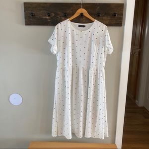 Roolee Midi Polka Dot Dress - XL